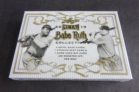 2019 leaf metal babe ruth collection baseball hobby box|leaf metal Babe Ruth collection.